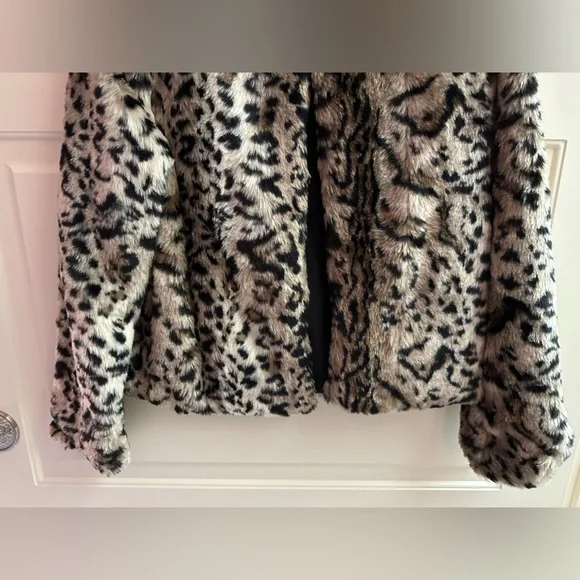 BB Dakota McKinley Brown Leopard Print Faux Fur Jacket - Picture 4 of 9